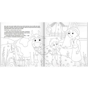 CONTOS CLASSICOS PARA COLORIR: JOAO E O PE DE FEIJAO