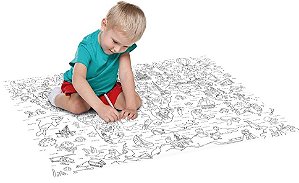 LIVRO-TAPETE PARA COLORIR: MUNDO