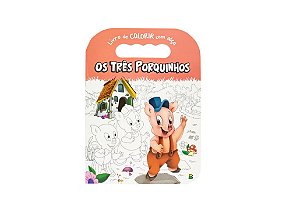 LIVRO DE COLORIR COM ALCA: TRES PORQUINHOS, OS