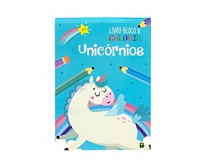 LIVRO-BLOCO DE COLORIR: UNICORNIOS