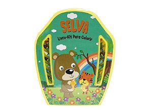 LIVRO-KIT PARA COLORIR: SELVA