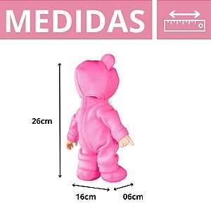 ROMA - KILTY KIDS URSINHOS CARINHOSOS ROSA BRINQ. BONECA VINIL