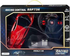 116 RACING CONTROL RAPTOR VERMELHO