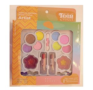 MAQ. TEEN FENZZA PALETA DE SOMBRAS BAT. E GLOSS AR(E)