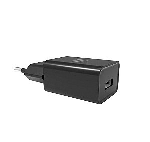 CARREGADOR DE PAREDE USB A PRETO 5W