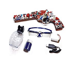 PISTOLA ELETRICA DE BOLINHAS DE GEL ORBEEZ (BRANCA)