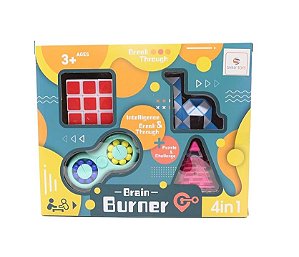 BRINQUEDO INFANTIL KIT 4 PECAS - CUBO MAGICO VARIADO