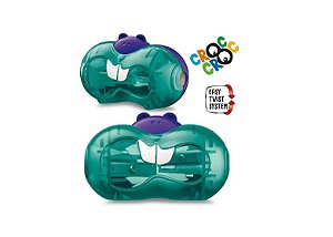 APONTADOR CROC CROC CASTOR 2 FUROS COM DEPOSITO CORES SORTIDAS