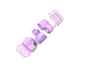 APONTADOR COM BORRACHA CONNECT PASTEL 2 FUROS CORES SORTIDAS