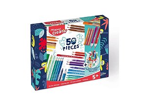 KIT DE COLORACAO CREATIV 50 PECAS
