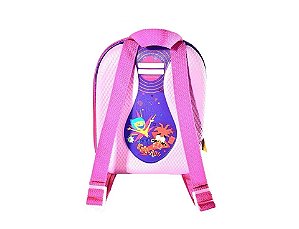 MOCHILA INFANTIL DIVERTIDAMENTE ROLETA ROSA