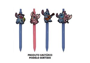 CANETA RETRATIL STITCH 1.0MM UN (ESCRITA AZUL)