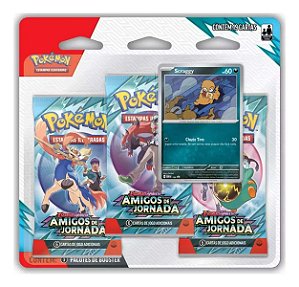 JGS BRINQ CARTON - POKEMON EV9 - BLISTER TRIPLO  - AMIGOS DE JORNADA - CERTIFICADO FSC