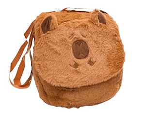 SCB183 - BOLSA ESCOLAR PELUCIA CAPIVARA
