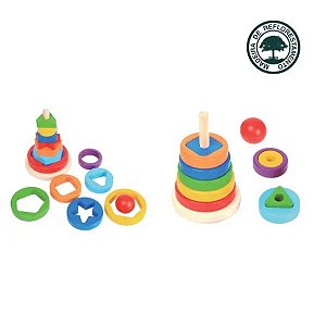 BDM31 - BRINQUEDO EDUCATIVO DE MADEIRA - TORRE - 7898706186851