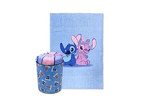 KIT BALDE+MANTA STITCH E ANGEL NAMORADOS  EAN :7908623033425