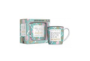 CANECA PORCELANA URBAN 300ML - BRILHO NOS OLHOS