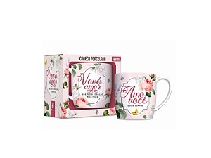 CANECA PORCELANA URBAN 300ML - VOVO AMO VOCE