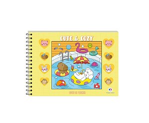 CUTE AND COZY YELLOW - LIVRO DE COLORIR