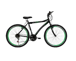 BIC. ARO 26 MTB 18/M JET PRETA C/ ADESIVO VERDE