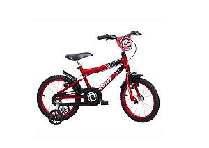 BMX R 16 PRETA/VERMELHA