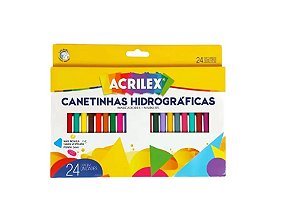 CANETINHA HIDROGRAFICA 24CORES SEM COR (1/12)