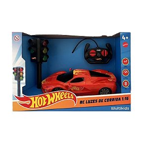 116 HOT WHEELS RC LUZES DE CORRIDA RED
