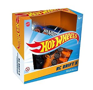 124 HOT WHEELS RC DRIFT X AZUL E LARANJA