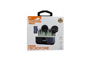 MICROFONE DE LAPELA TYPE C  SEM FIO ELETROMEX MOD.EL-1837