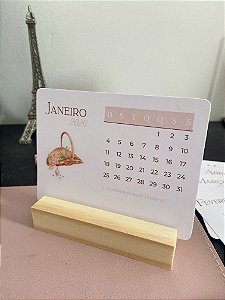 Calendário de Mesa Vintage
