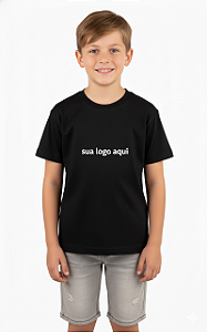 Camiseta Infantil - Algodão Preta