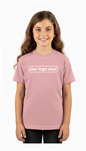 Camiseta Infantil - Algodão ROSA CLARO