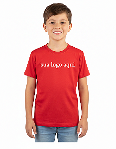 Camiseta Infantil - Algodão Vermelha