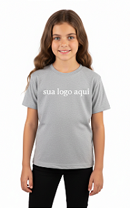 Camiseta Infantil - Algodão CINZA MESCLA