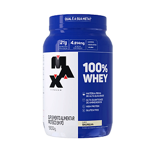 100% Whey Max Titanium Baunilha - 900G