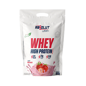 Whey High Protein Absolut Nutrition Morango - 900g