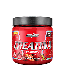 Creatina Hardcore Sabor Morango 350g | INTEGRAL MÉDICA