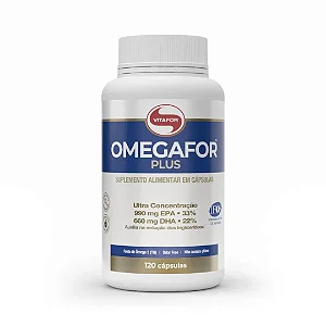 OMEGAFOR® PLUS Alta Concentração EPA DHA 120 Caps | VITAFOR