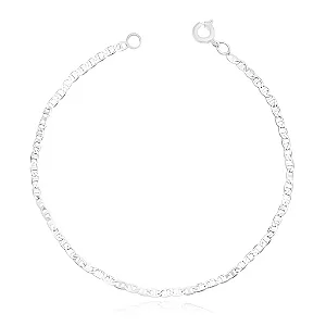 Pulseira Piastrine 20cm 2mm (Fecho Tradicional) (Banho Prata*)