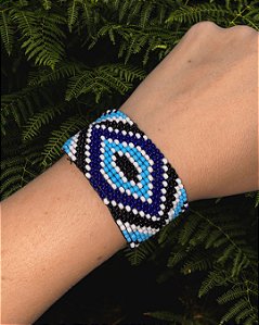 Pulseira de Miçanga Azul