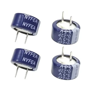 25X CAPACITOR SUPERCAP 0,22F X 5.5V PTH RADIAL13.3X6.5 NYFEA