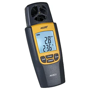 Termo-higroanemômetro Digital - Termômetro, Higrômetro E Anemômetro 3 Em 1 AK821 - Akso