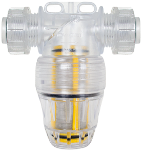 FILTRO DE LINHA TRANSPARENTE COPO CURTO ½″ Ø – ROSCA 1″