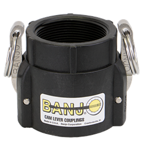 ENGATE RÁPIDO ADAPTADOR FÊMEA 2" X ROSCA FÊMEA 2" - 200D POLIPROPILENO BANJO