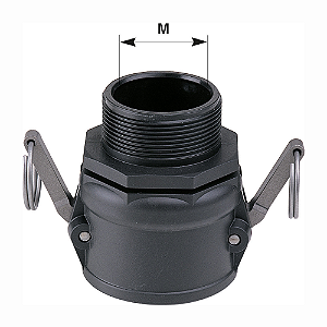 CAPA CAMLOCK FÊMEA × ROSCA MACHO 2'' 9 BAR - ARAG