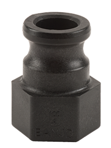 ENGATE RÁPIDO MACHO 1" X ACOP. DE ALAVANCA DE CAME EM PP ROSCA FÊMEA 1" - 100A BANJO