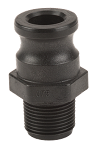 ENGATE RÁPIDO MACHO 3/4" X ACOP. DE ALAVANCA DE CAME PP ROSCA MACHO 3/4" - 075F BANJO