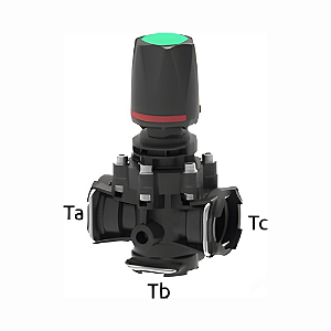 VÁLVULA MANUAL DE REGULAGEM DE PRESSÃO COM ENGATE 20 BAR / 200 L/M T5 F - ARAG