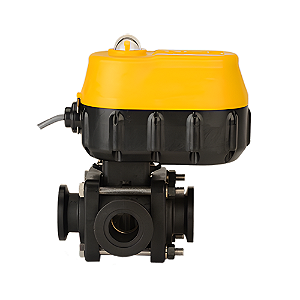 VÁLVULA ELÉTRICA ON/OFF 3 VIAS FULL PORT 1" - BANJO