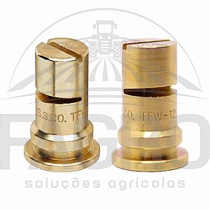 PONTA DE PULVERIZAÇÃO TFW JATO PLANO DE ÂNGULO EXTRA GRANDE EM LATÃO - TEEJET